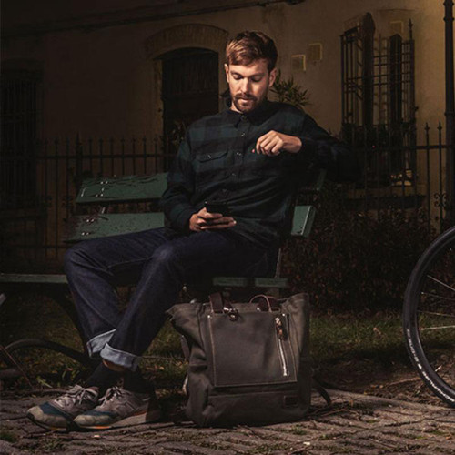 Namib 30L Canvas Rucksack - L'atelier Bleu Motostore