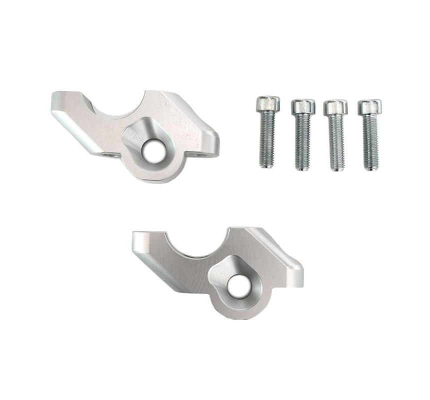 Réhausseurs de guidon déporté pour R 1200GS/GSA et R 1250GS/GSA - L'atelier Bleu Motostore