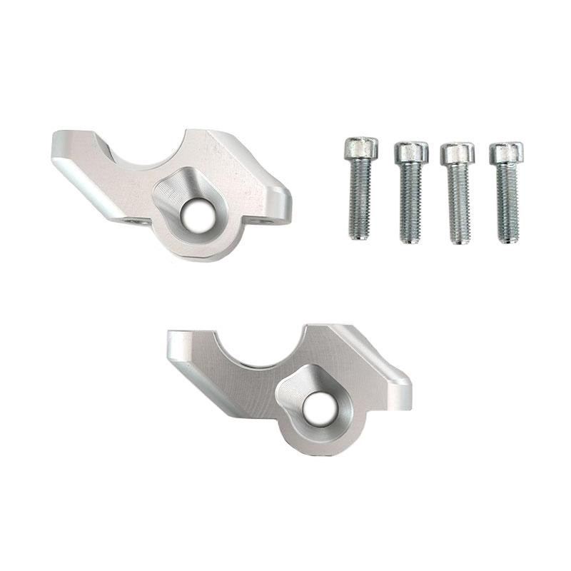 Réhausseurs de guidon déporté pour R 1200GS/GSA et R 1250GS/GSA - L'atelier Bleu Motostore