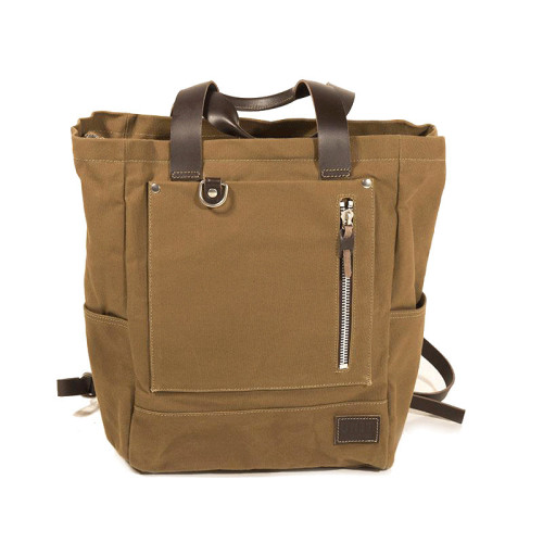 Namib 30L Canvas Rucksack, Beige/Brown – L'atelier Bleu Motostore