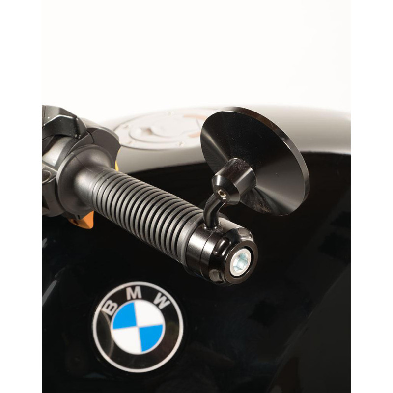 Rear-view mirror with handlebar mounts for the R nineT Scrambler – L'atelier Bleu Motostore