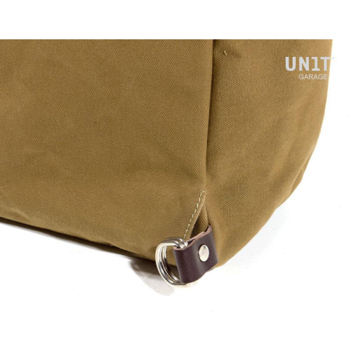 Namib 30L Canvas Rucksack – Green/Brown – L'atelier Bleu Motostore