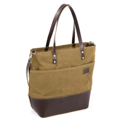 Sac en toile Mojave 24L Beige/Marron - L'atelier Bleu Motostore