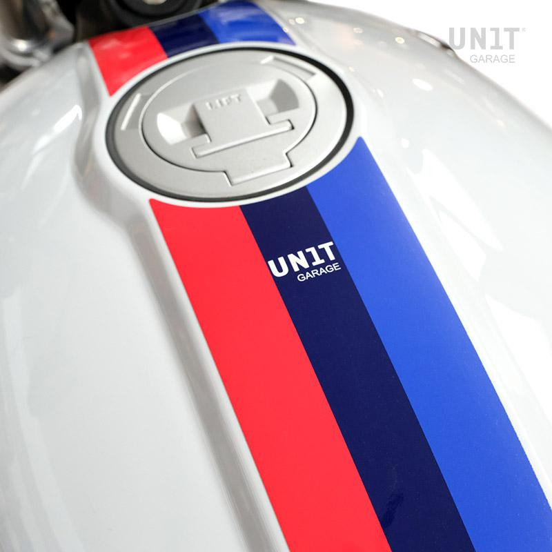 Motorsport fuel tank stickers for the R nineT Urban GS – L'atelier Bleu Motostore