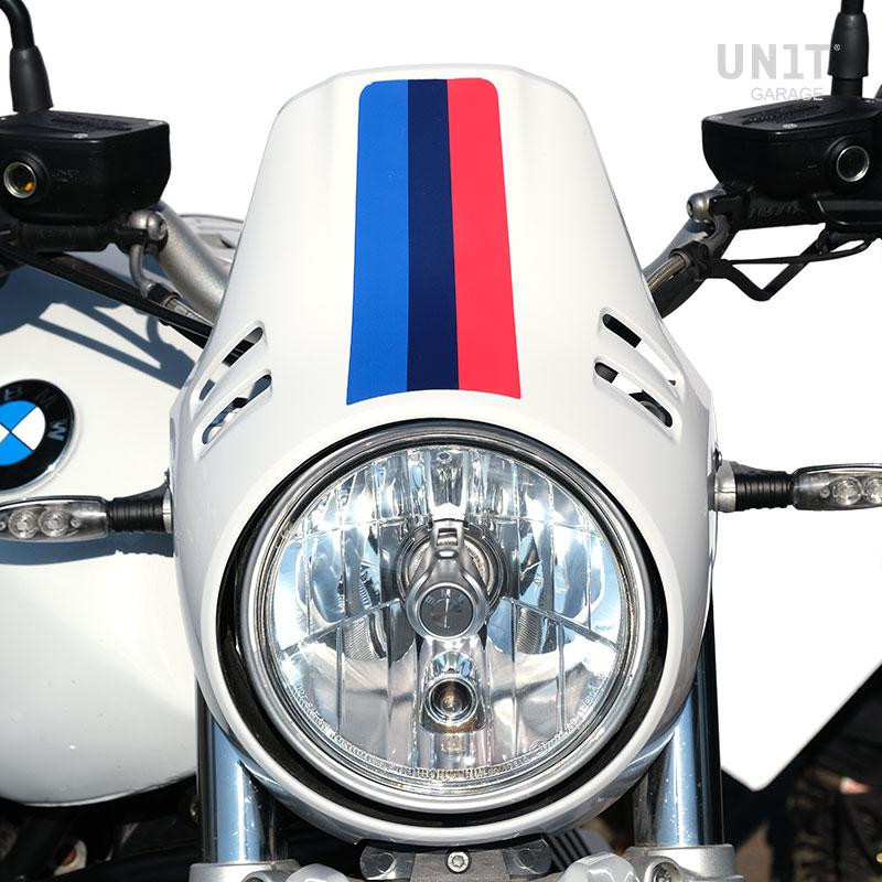Fork-end sticker for the R nineT Urban GS – L'atelier Bleu Motostore