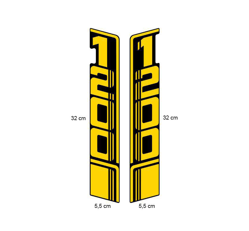 Paris-Dakar 40th Anniversary fuel tank stickers for the R nineT – L'atelier Bleu Motostore