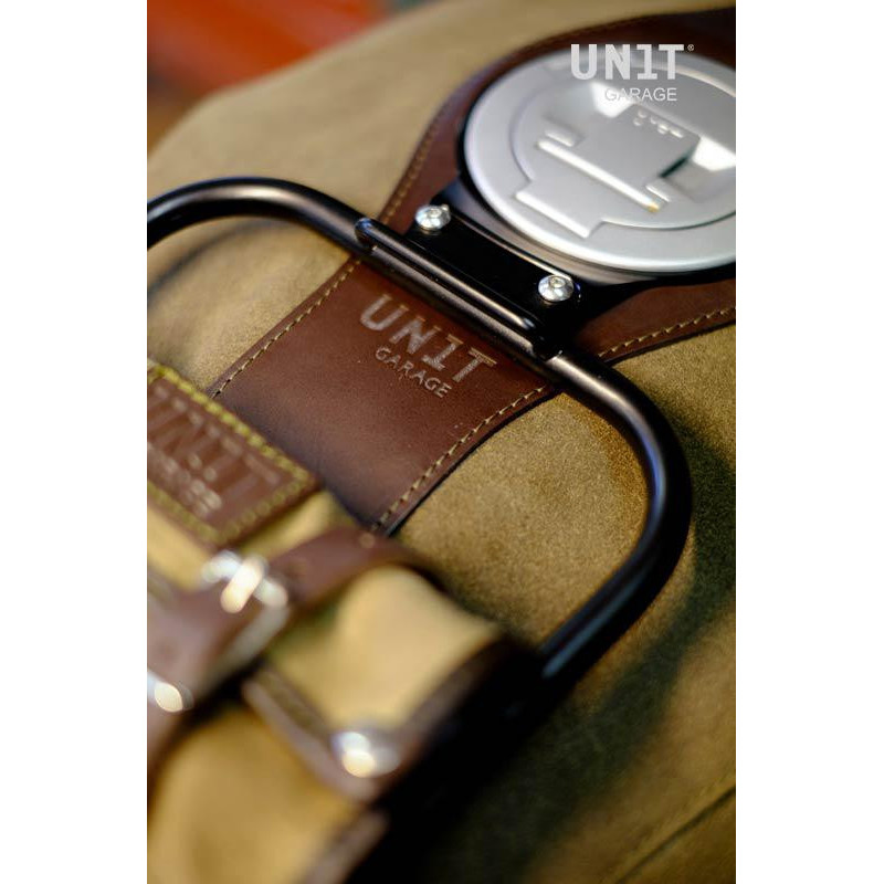Housse de réservoir en cuir avec porte-bagages pour R nineT - L'atelier Bleu Motostore