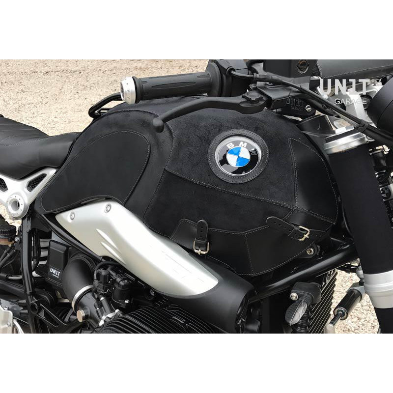 Housse de réservoir en cuir avec porte-bagages pour R nineT - L'atelier Bleu Motostore