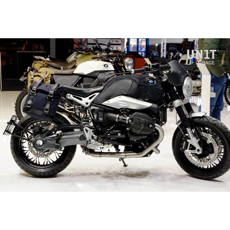 Housse de réservoir en cuir avec porte-bagages pour R nineT - L'atelier Bleu Motostore