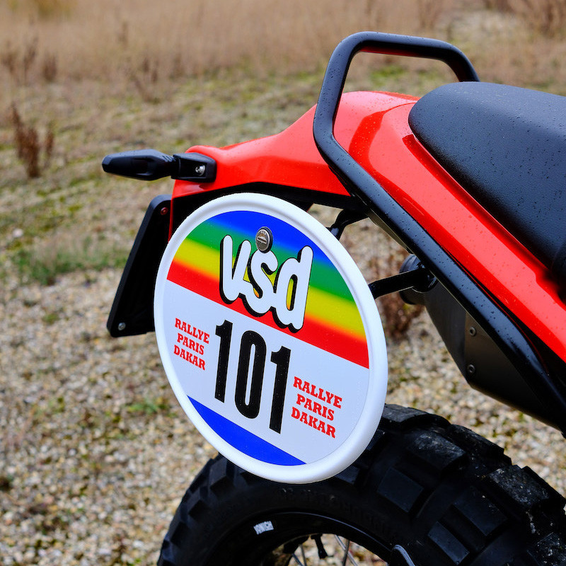 Stickers VSD pour support porte-numéro - L'atelier Bleu Motostore