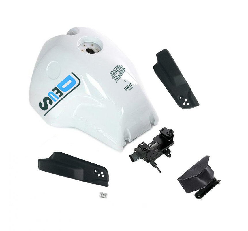 Réservoir Deus Enduro kit blanc pour R nineT - L'atelier Bleu Motostore