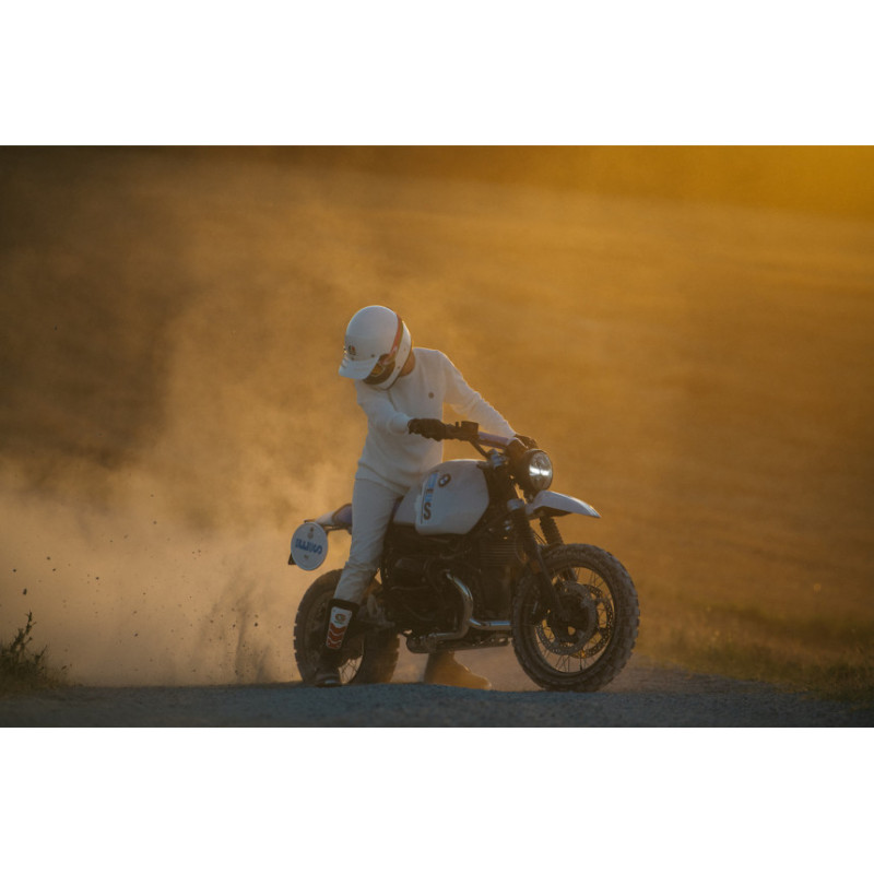 Deus Enduro white fuel tank kit for the R nineT – L'atelier Bleu Motostore