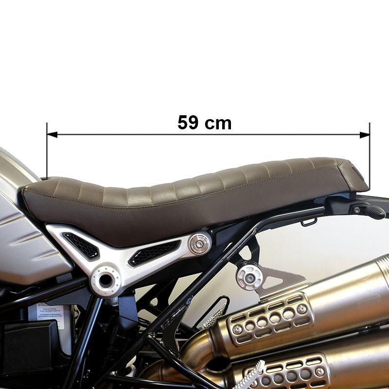 Selle biplace en cuir pour R nineT - L'atelier Bleu Motostore
