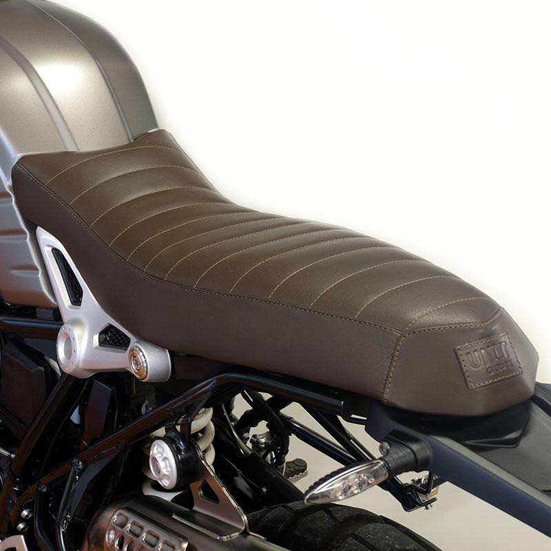 Selle biplace en cuir pour R nineT - L'atelier Bleu Motostore