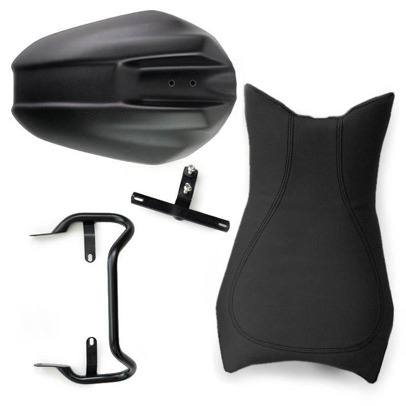 Selle conducteur en cuir avec garde-boue arrière pour R nineT - L'atelier Bleu Motostore