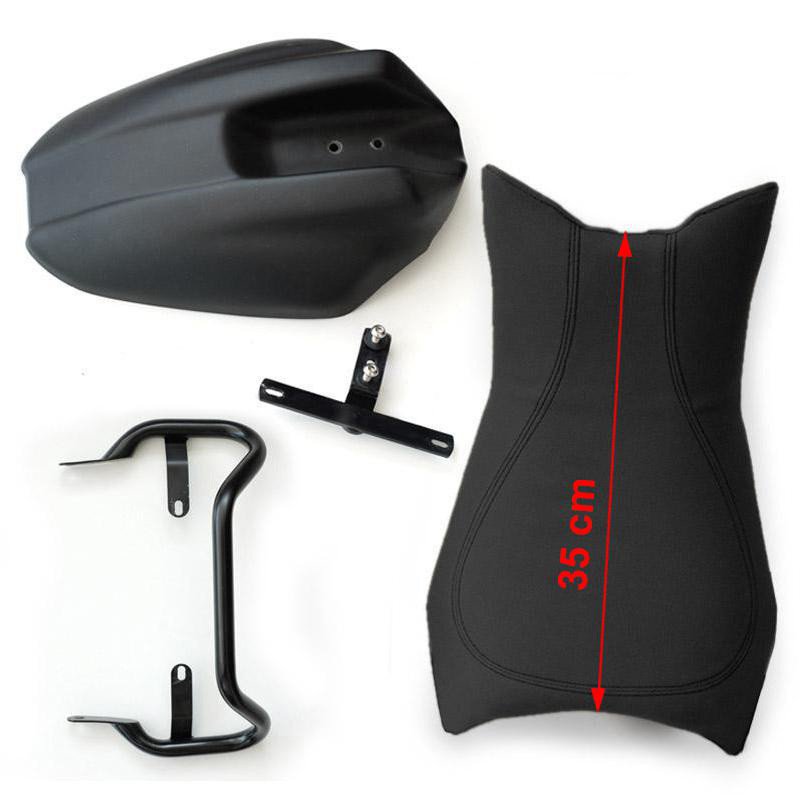 Leather rider’s seat with rear mudguard for the R nineT – L’atelier Bleu Motostore
