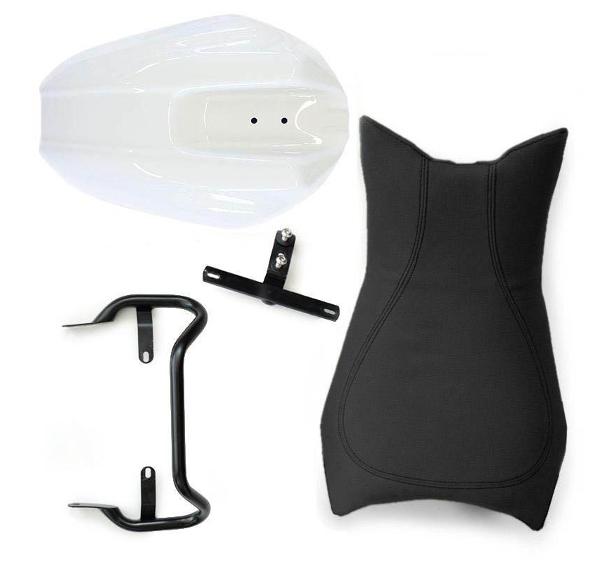 Selle conducteur en cuir avec garde-boue arrière pour R nineT - L'atelier Bleu Motostore