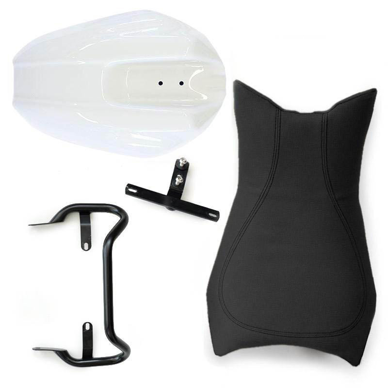 Leather rider’s seat with rear mudguard for the R nineT – L’atelier Bleu Motostore