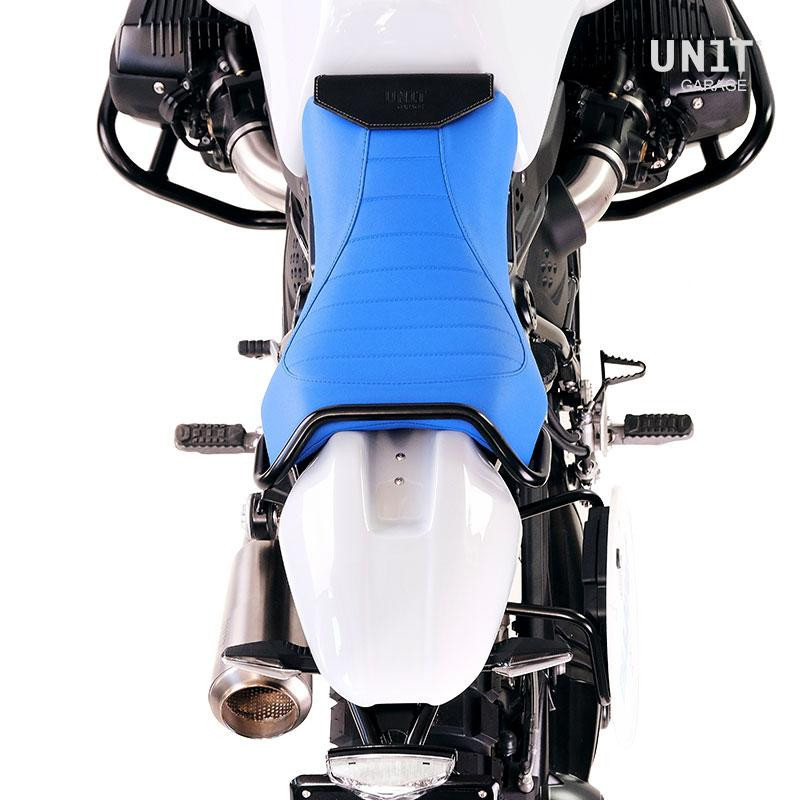 Selle conducteur en cuir avec garde-boue arrière pour R nineT - L'atelier Bleu Motostore