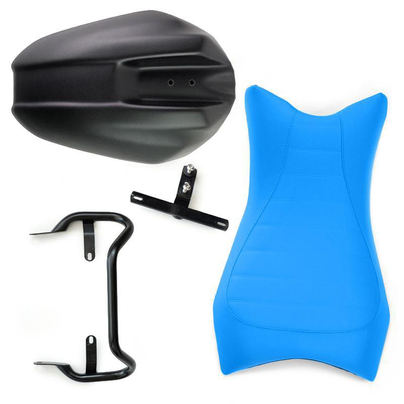 Selle conducteur en cuir avec garde-boue arrière pour R nineT - L'atelier Bleu Motostore