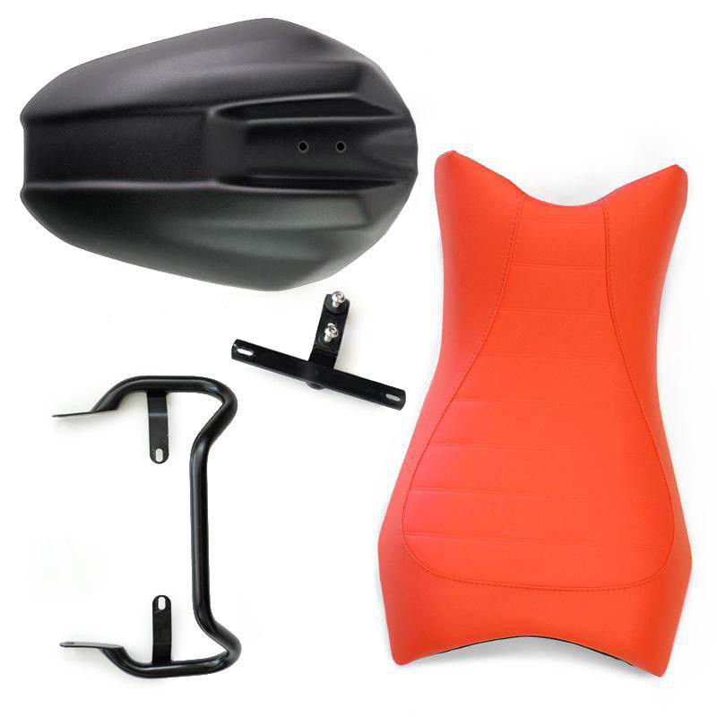 Selle conducteur en cuir avec garde-boue arrière pour R nineT - L'atelier Bleu Motostore