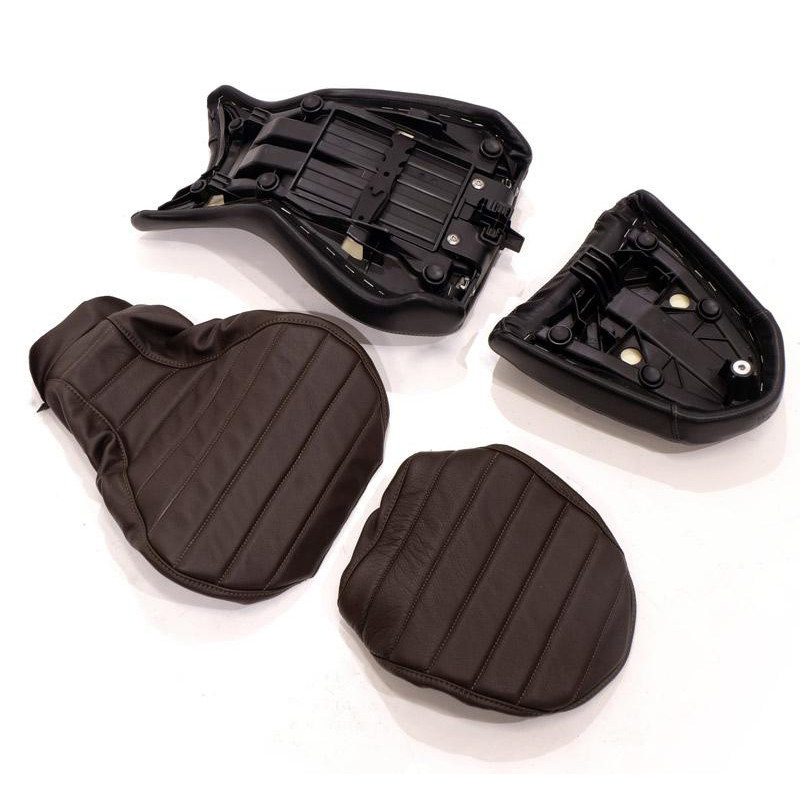 Housse de selle en cuir (selle double) pour R nineT - L'atelier Bleu Motostore