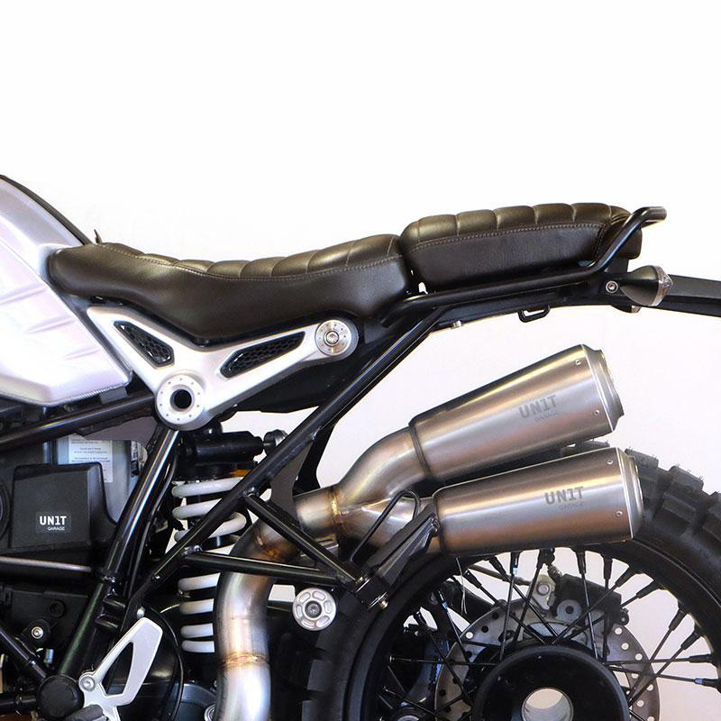 Housse de selle en cuir (selle double) pour R nineT - L'atelier Bleu Motostore
