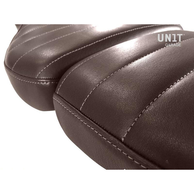 Housse de selle en cuir (selle double) pour R nineT - L'atelier Bleu Motostore