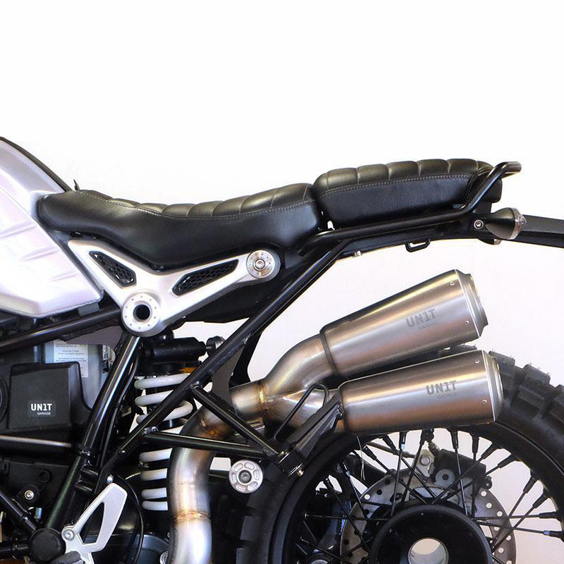 Housse de selle en cuir (selle double) pour R nineT - L'atelier Bleu Motostore
