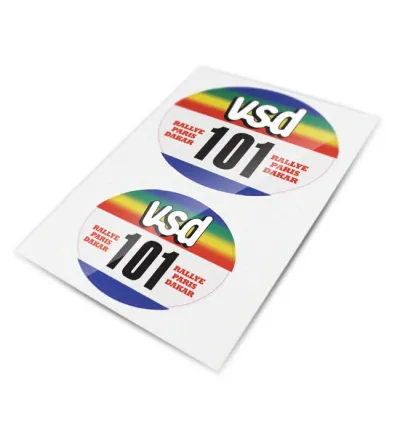 Stickers VSD pour support porte-numéro