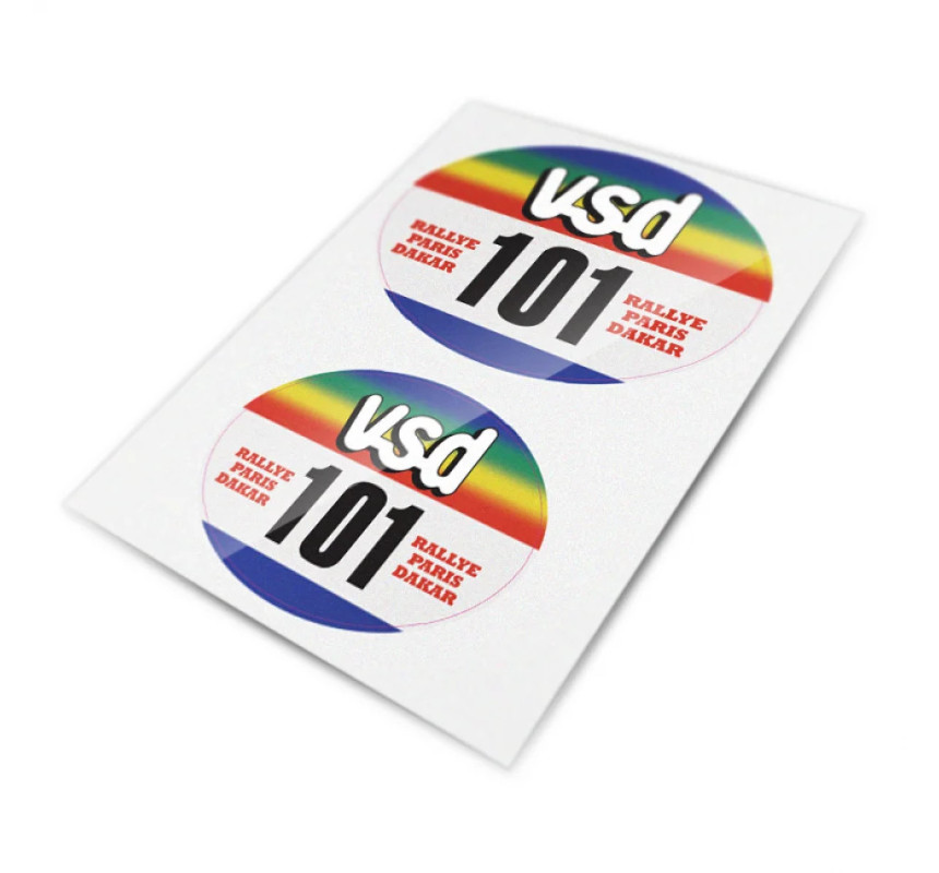 Stickers VSD pour support porte-numéro