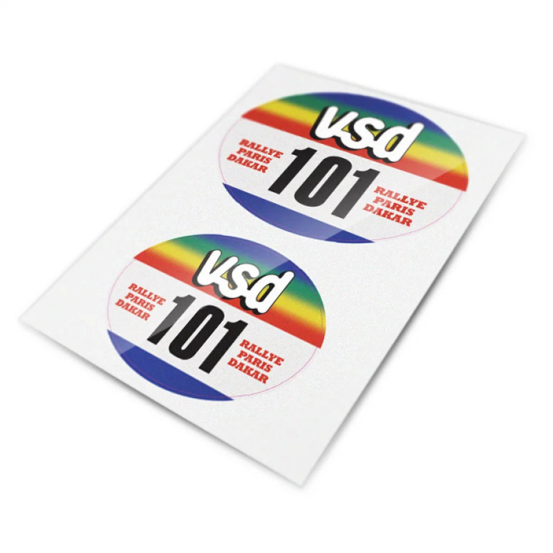 Stickers VSD pour support porte-numéro