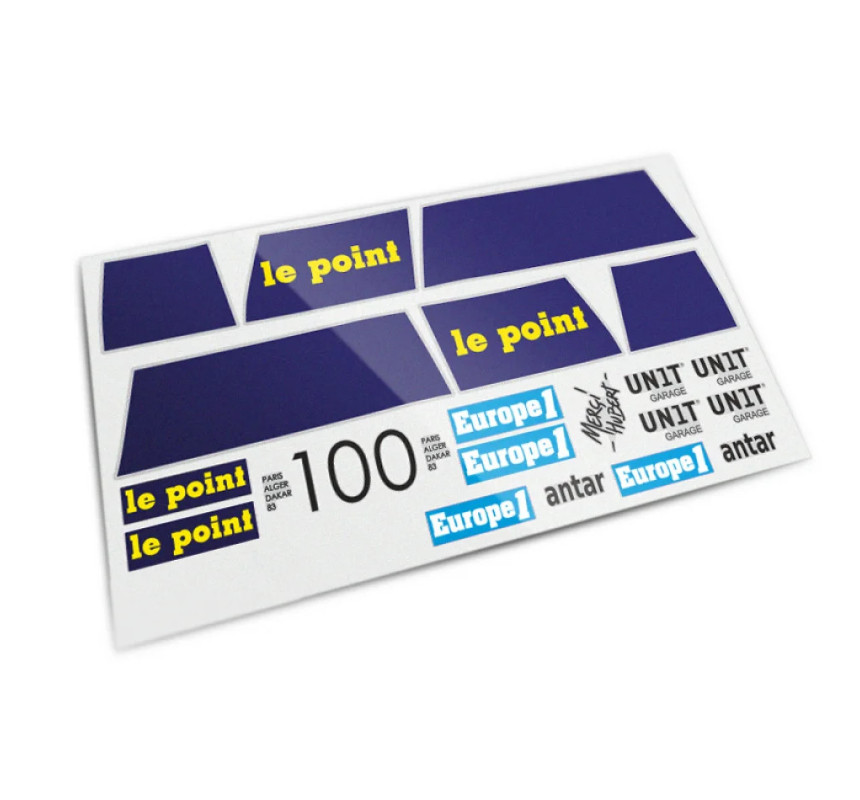Stickers réservoir Adventure Dakar Le Point HA83 pour R 12 G/S