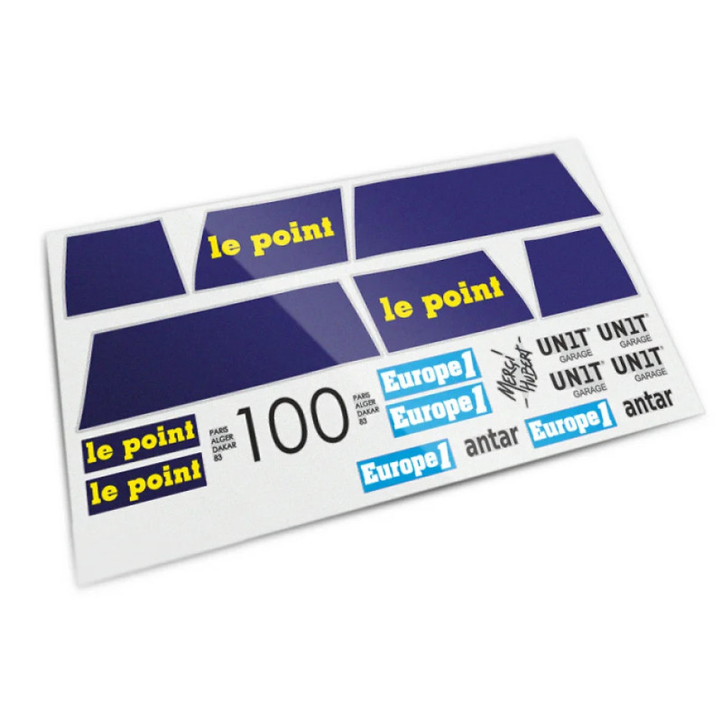 Stickers réservoir Adventure Dakar Le Point HA83 pour R 12 G/S