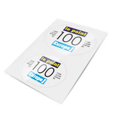 Stickers Le Point pour support porte-numéro