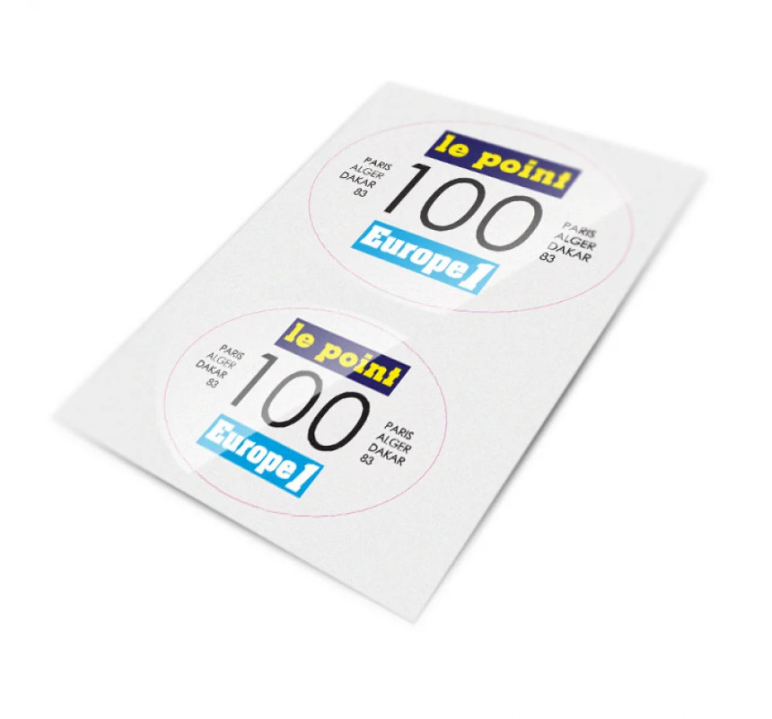 Stickers Le Point pour support porte-numéro