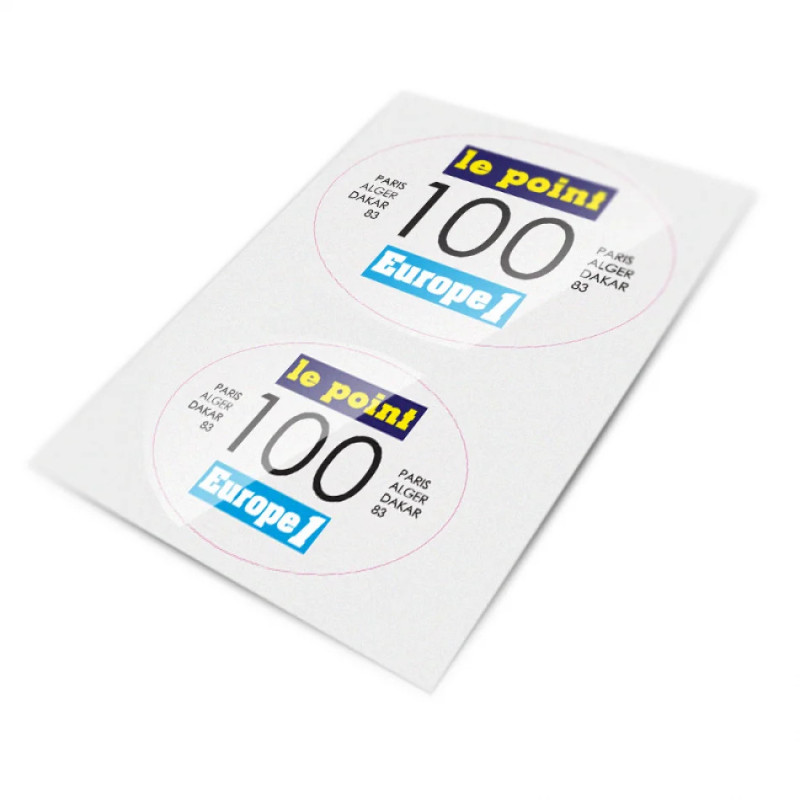 Stickers Le Point pour support porte-numéro