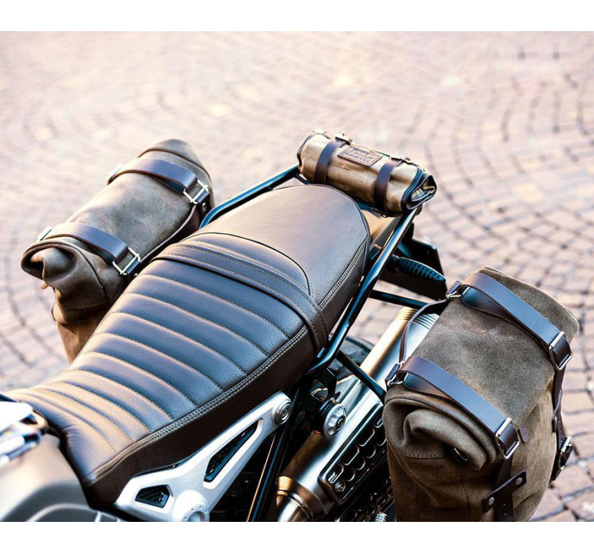 Selle biplace en cuir pour R nineT - L'atelier Bleu Motostore