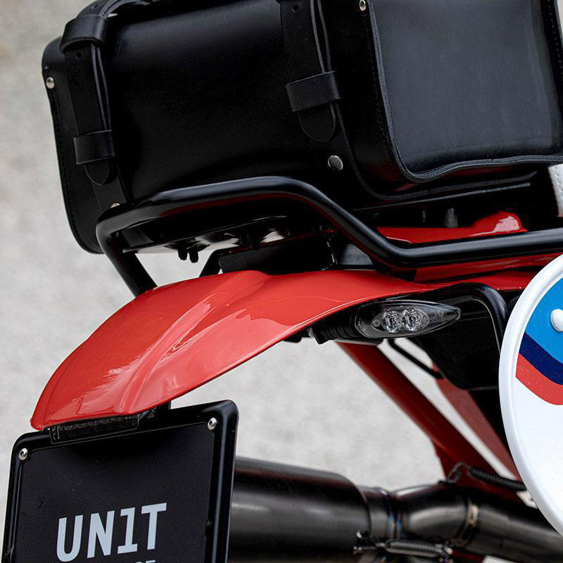 Rear footrest + number plate kit for the R nineT Urban GS – L'atelier Bleu Motostore