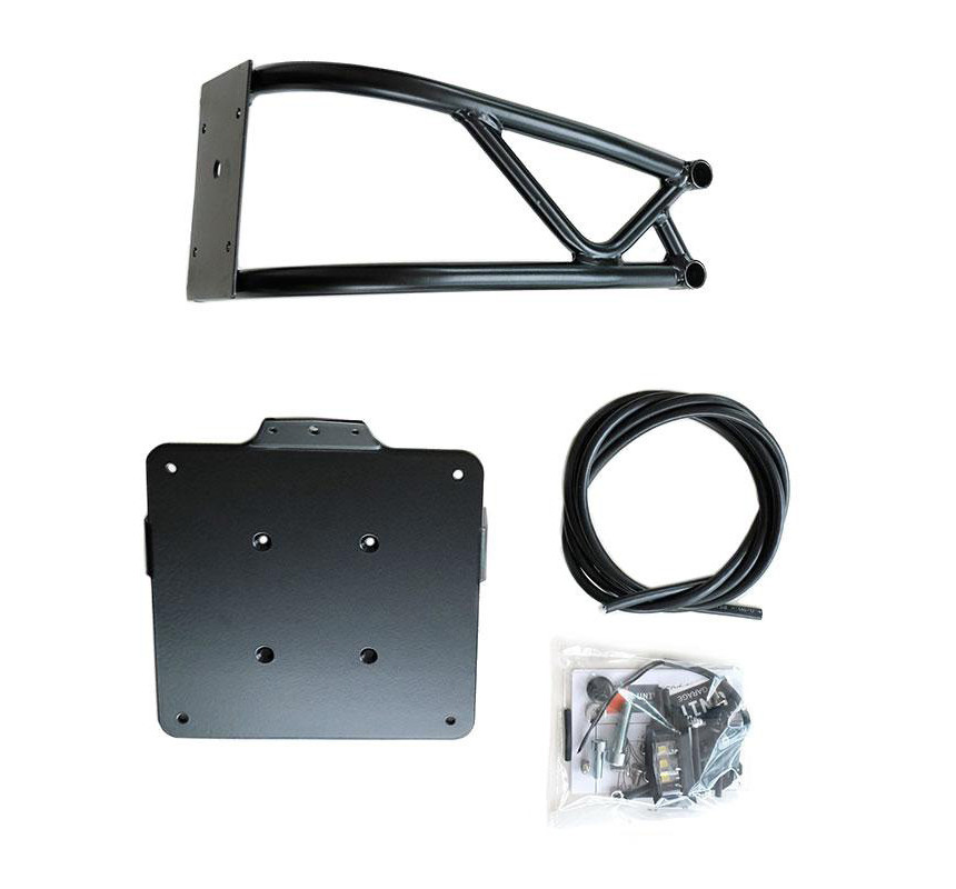 Low-profile number plate holder for the R nineT – L'atelier Bleu Motostore