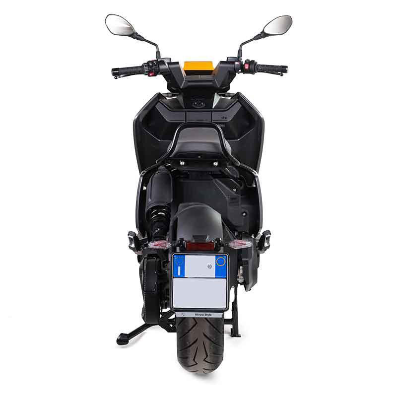 Black passenger handle for CE 04 – L'atelier Bleu Motostore