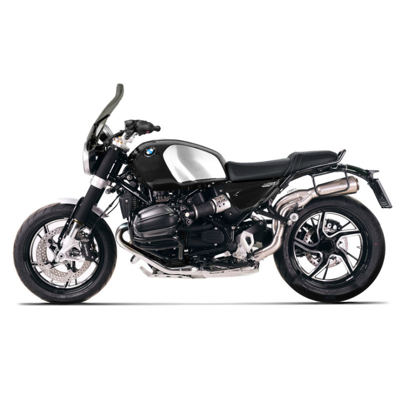 Black passenger handle for the R 12 nineT – L'atelier Bleu Motostore