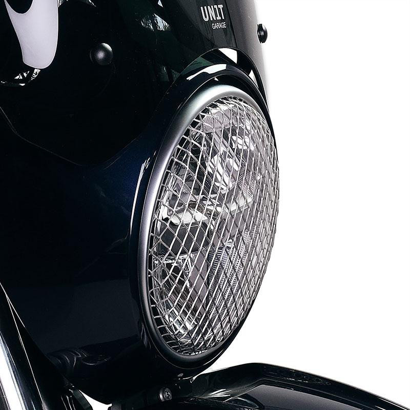  Grille de protection de phare grise pour R nineT et R 12 - L'atelier Bleu Motostore