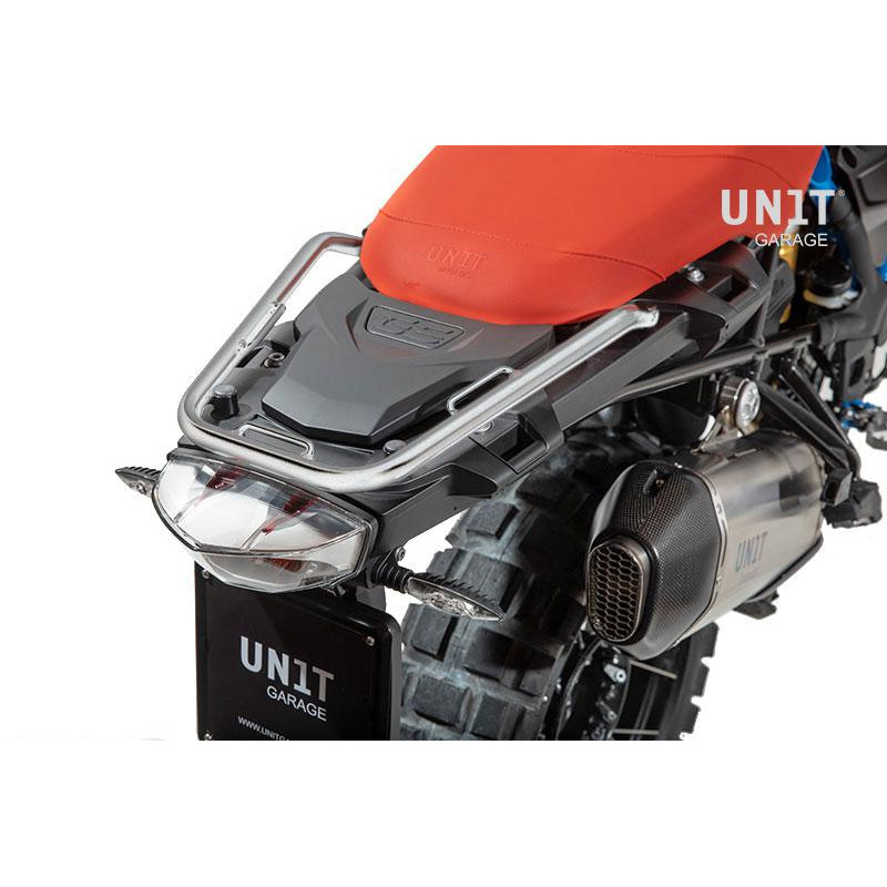Stainless steel rear passenger grab rail for the R 1200GS/GSA and R 1250GS/GSA – L'atelier Bleu Motostore