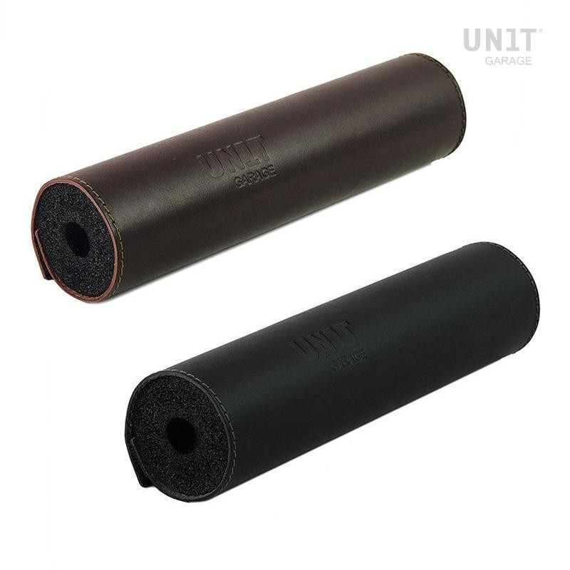 Leather handlebar grips - L'atelier Bleu Motostore