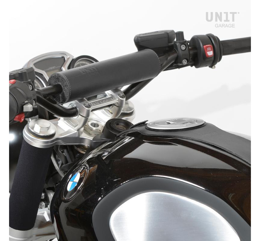 Leather handlebar grips - L'atelier Bleu Motostore