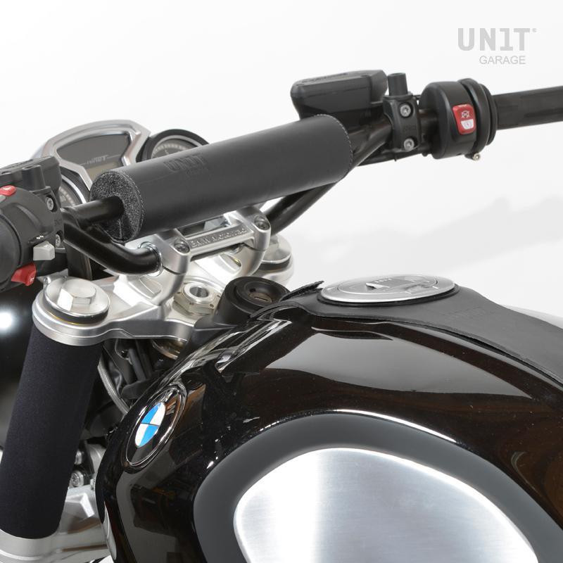 Leather handlebar grips - L'atelier Bleu Motostore