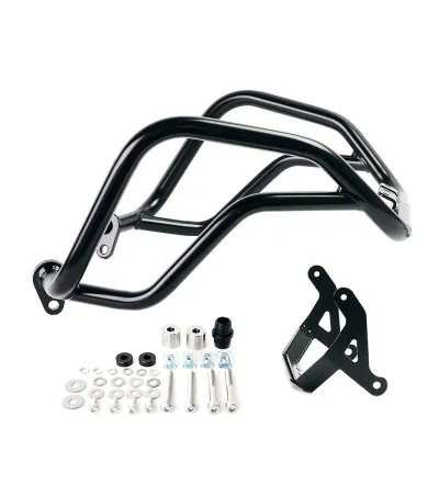 Black Heavy Duty tank guards for the R 1300GS – L'atelier Bleu Motostore