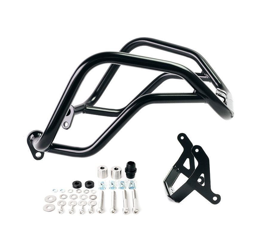Black Heavy Duty tank guards for the R 1300GS – L'atelier Bleu Motostore