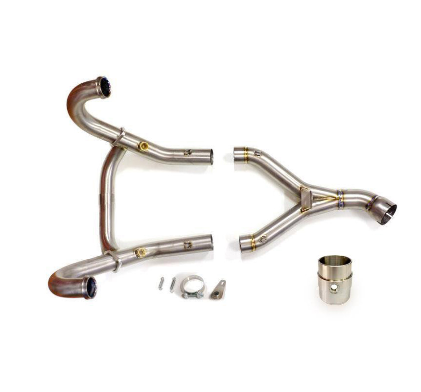 Titanium exhaust manifold without catalytic converter for the R nineT (E5) – L'atelier Bleu Motostore
